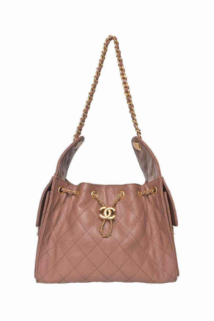 Chanel Grained Calfskin Quilted Small 25 Hobo