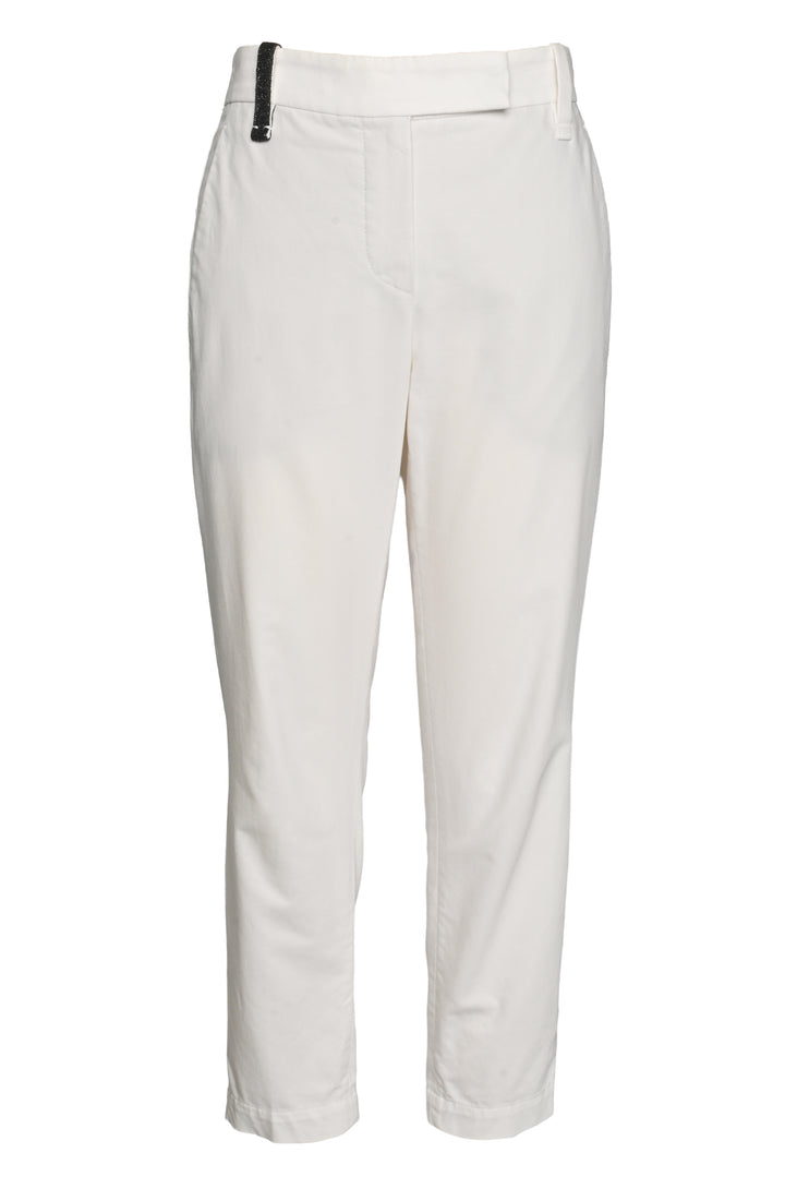 Brunello Cucinelli Size 2 Monili Bead Tapered Leg Pants