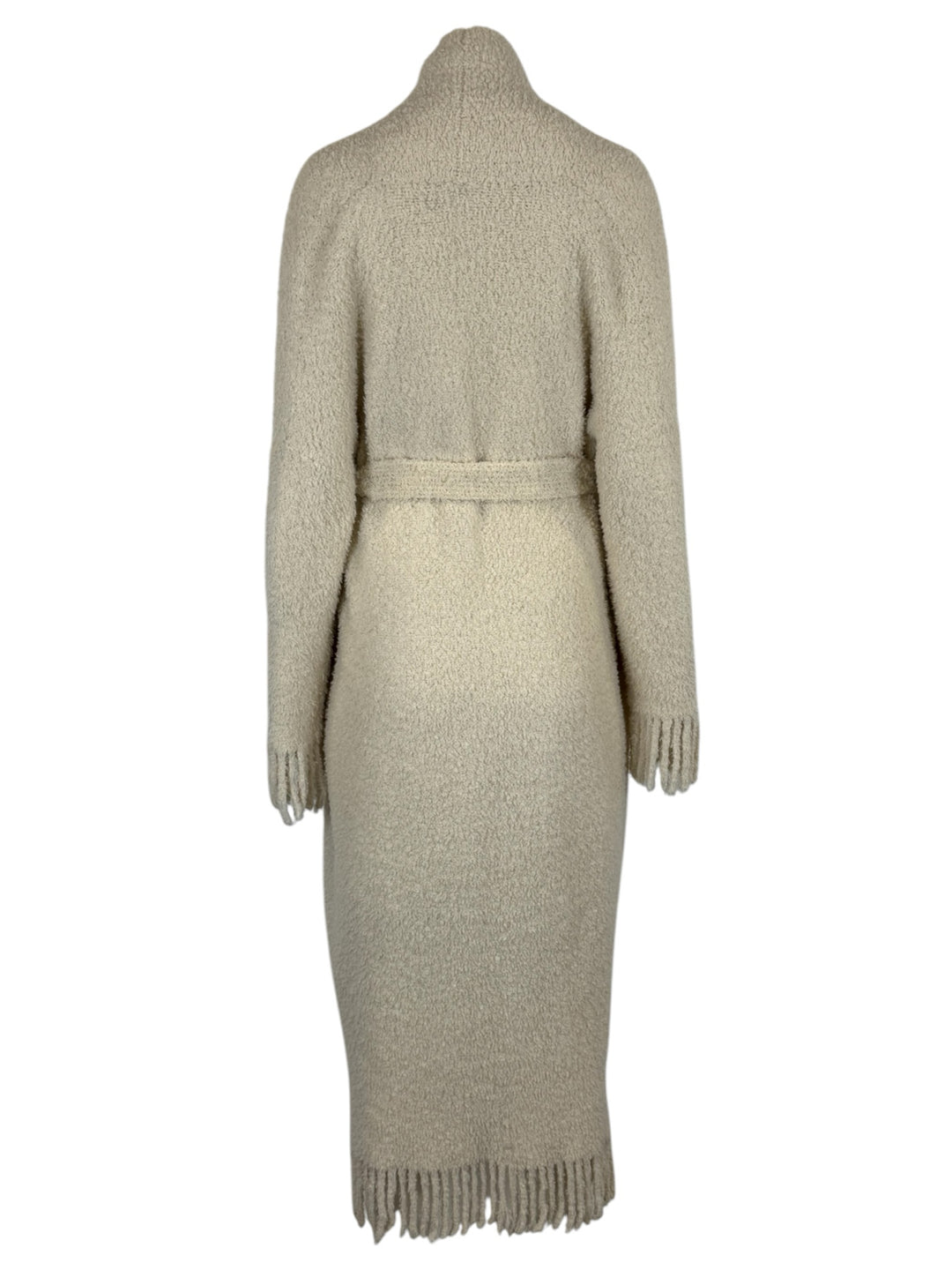 Rosetta Getty Size OS Blanket Shawl Fringe Belted Cardigan