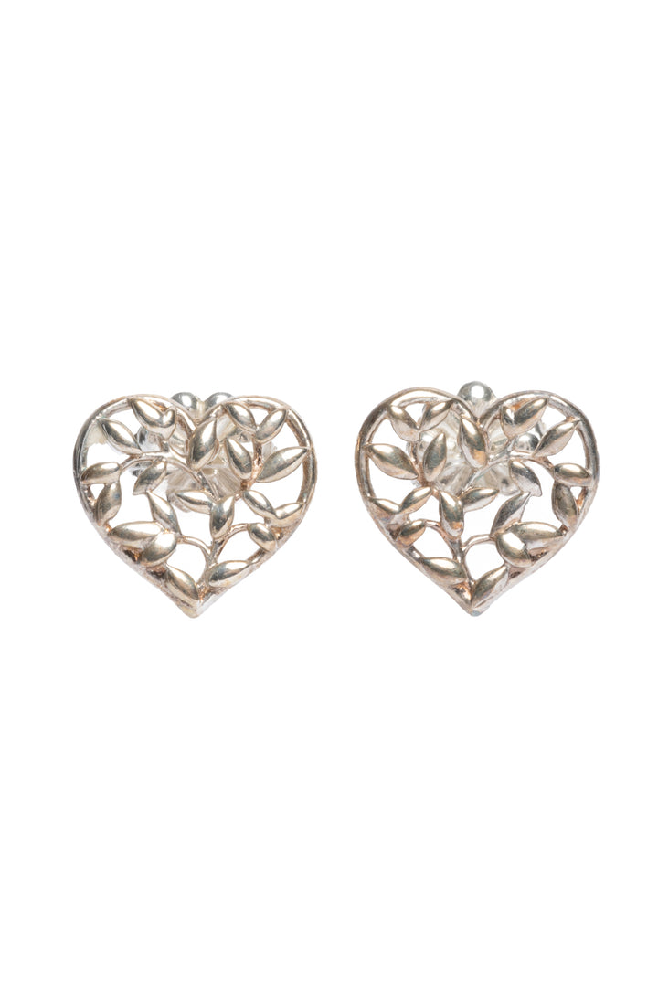 Tiffany Paloma Picasso Olive Leaf Heart Earrings