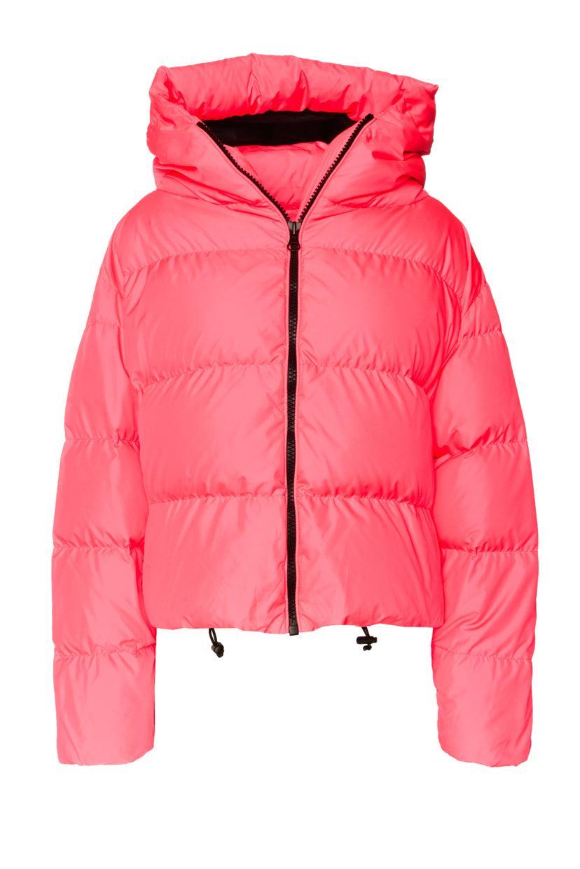 Bacon Size M Cloud Hooded Quilted Down Jacket