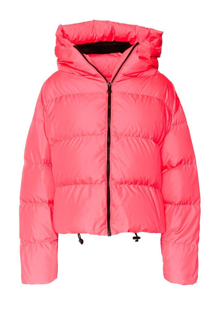 Bacon Size M Cloud Hooded Quilted Down Jacket