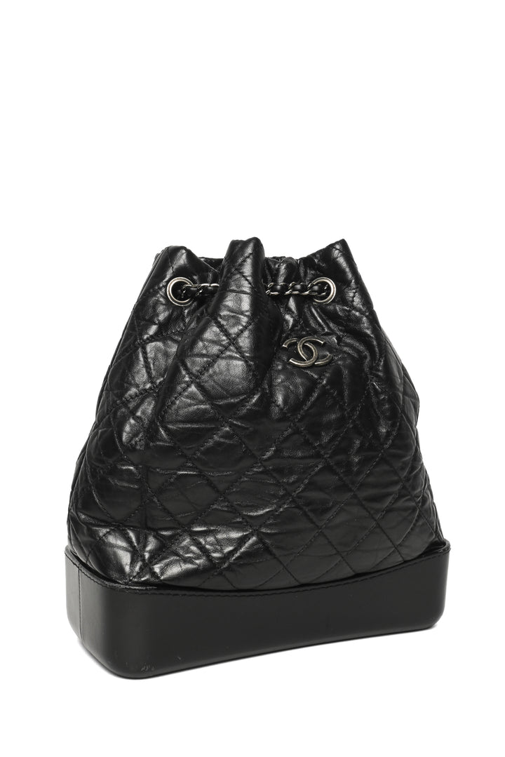 Chanel 2017-2018 Quilted Aged Calfskin Small Gabrielle BackPack