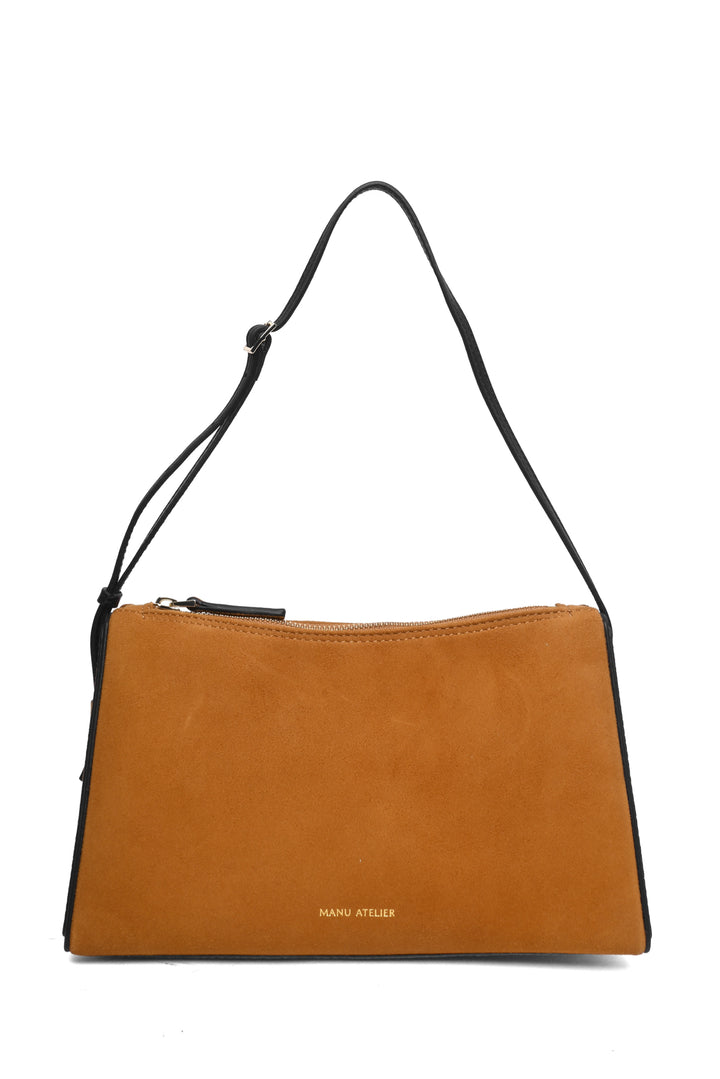 Manu Atelier Prism Suede Shoulder Bag