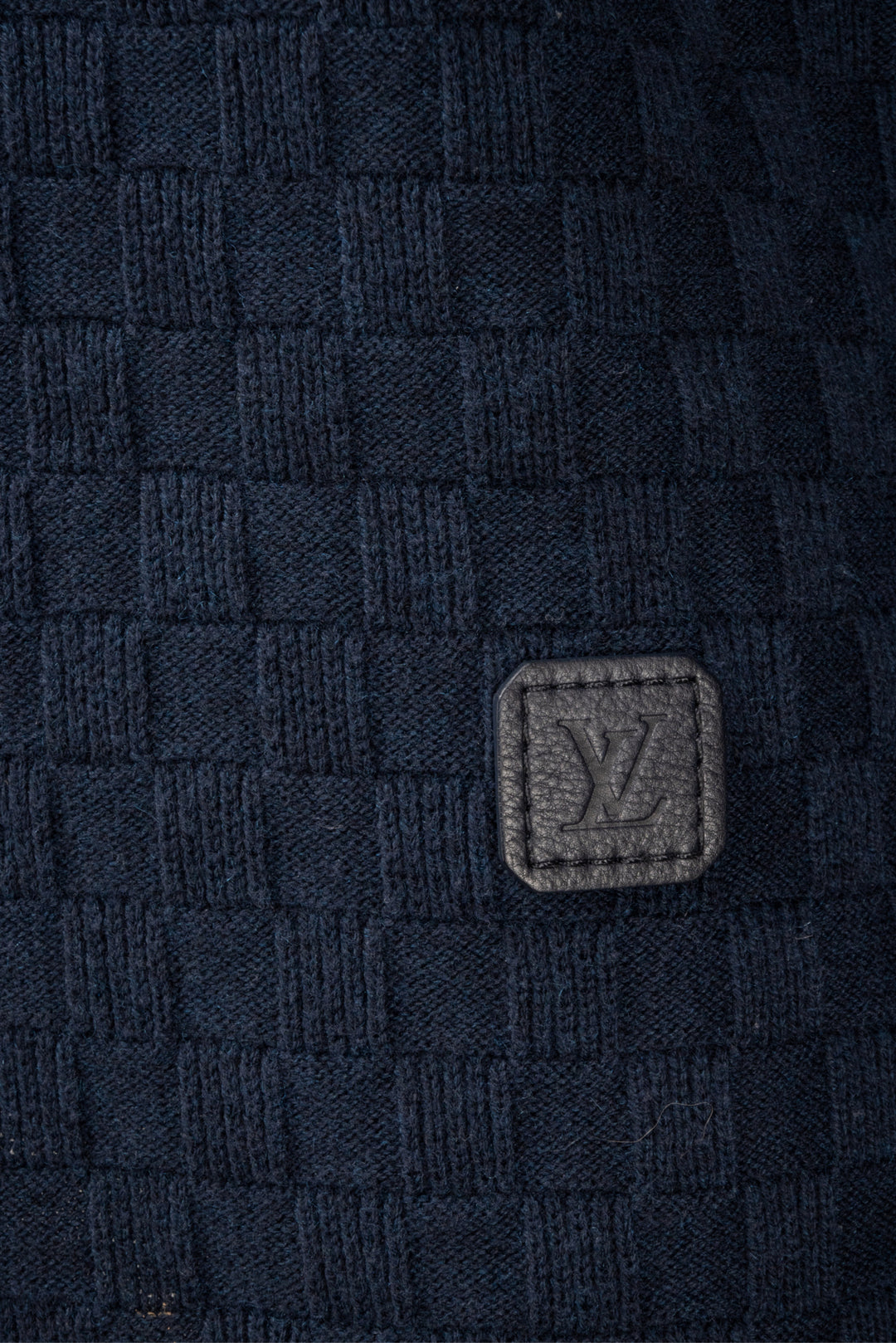 Louis Vuitton Size L Men's Damier Signature Zip-Through Cardigan