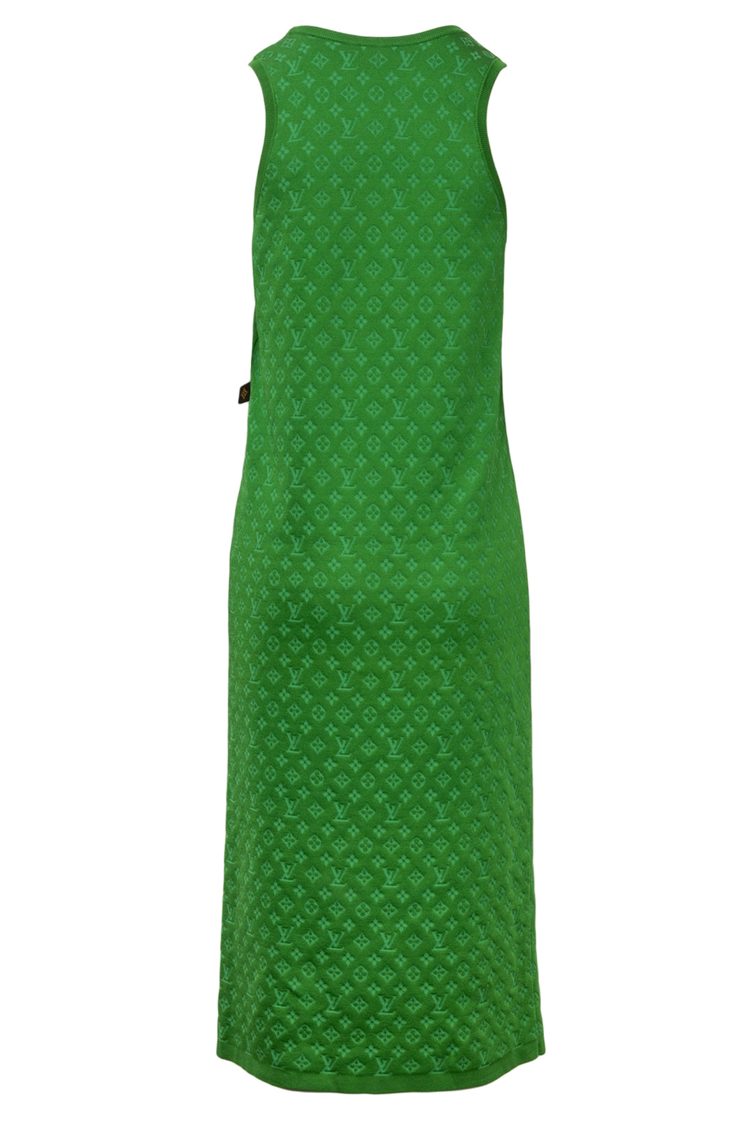 Louis Vuitton Size S Monogram Jacquard Silk-Blend Dress
