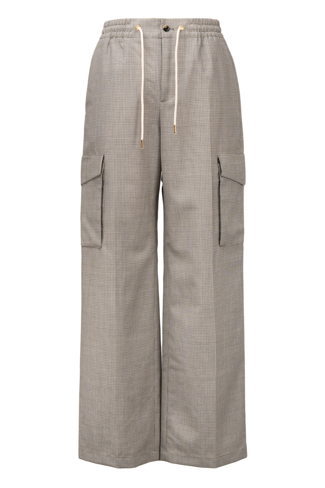 Celine Size 2 Check Wool Jogging Pants