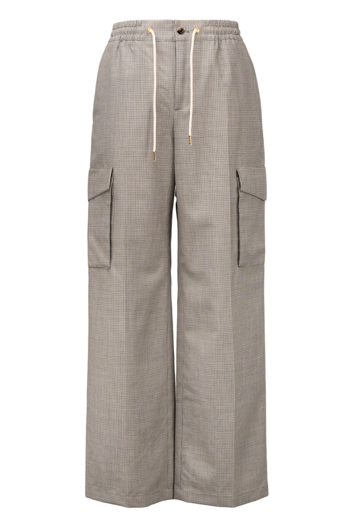 Celine Size 2 Check Wool Jogging Pants