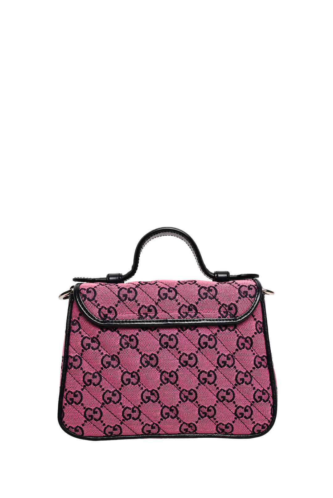Gucci GG  Marmont Mini Top Handle Bag in Diagonal Matelasse GG Canvas