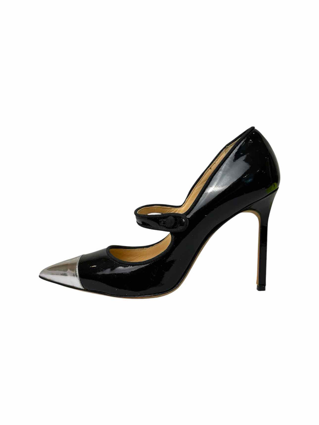 Manolo Blahnik Size 37 Patent Pumps