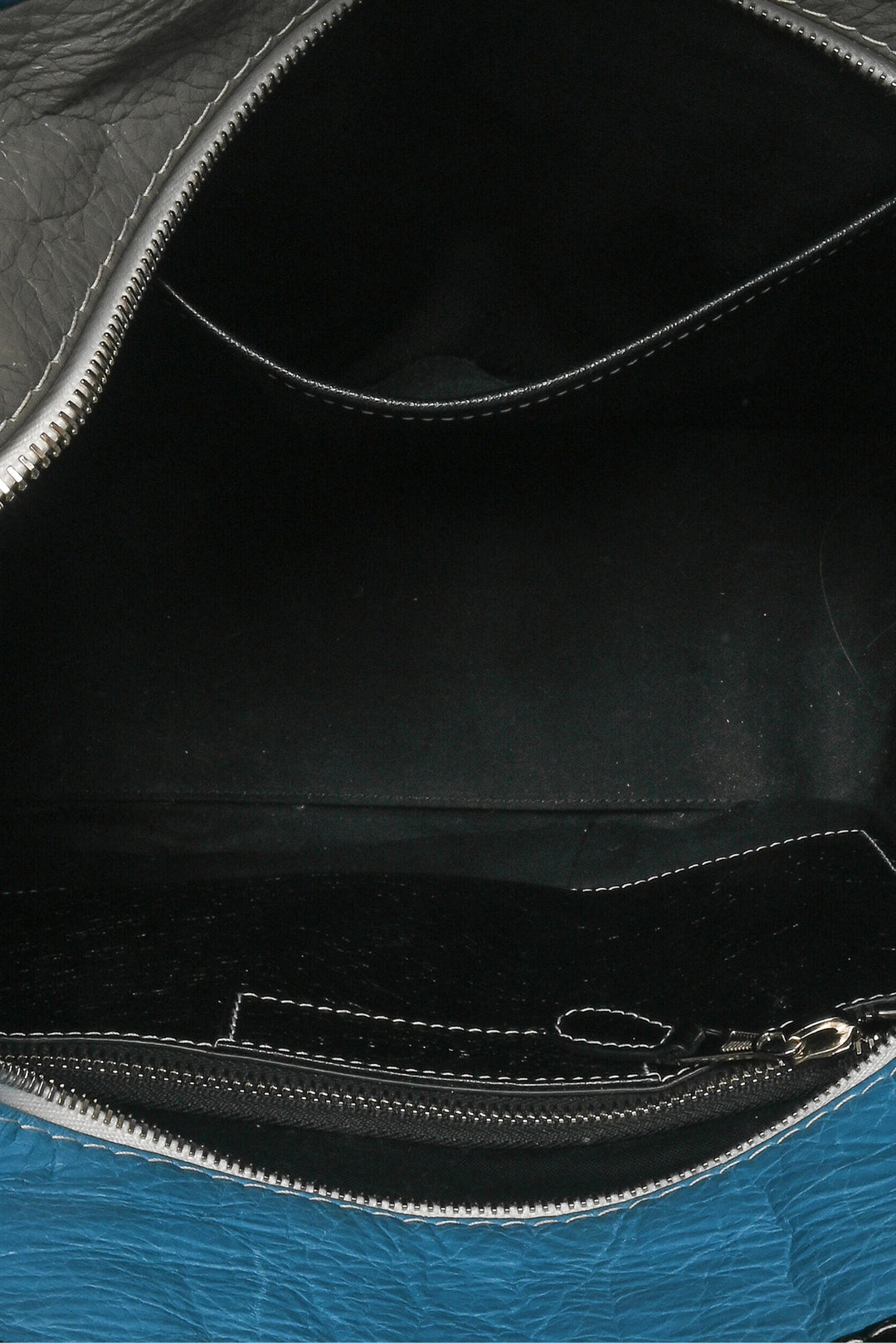 Balenciaga F/W 2017 Striped Lambskin Small Bazar Shopper Tote