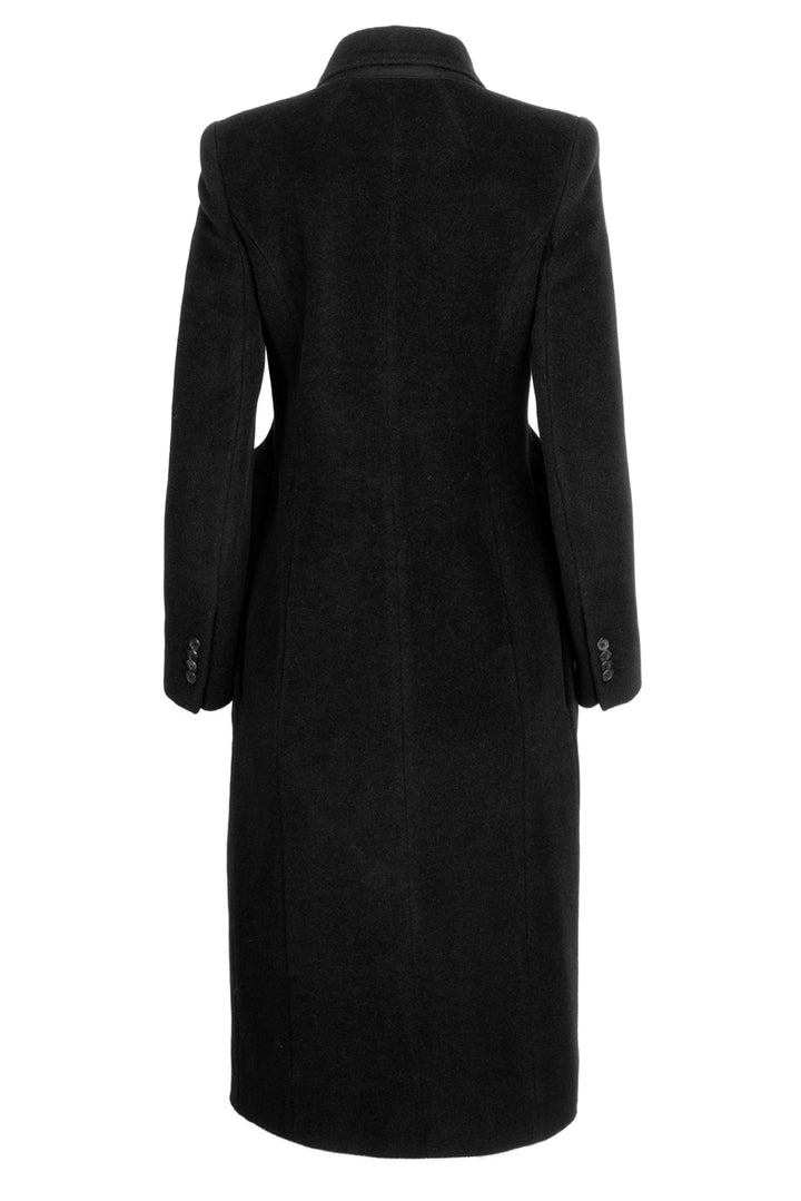 Balenciaga Size 34 2018 Wool & Alpaca Blend Hourglass Double-Breasted Coat