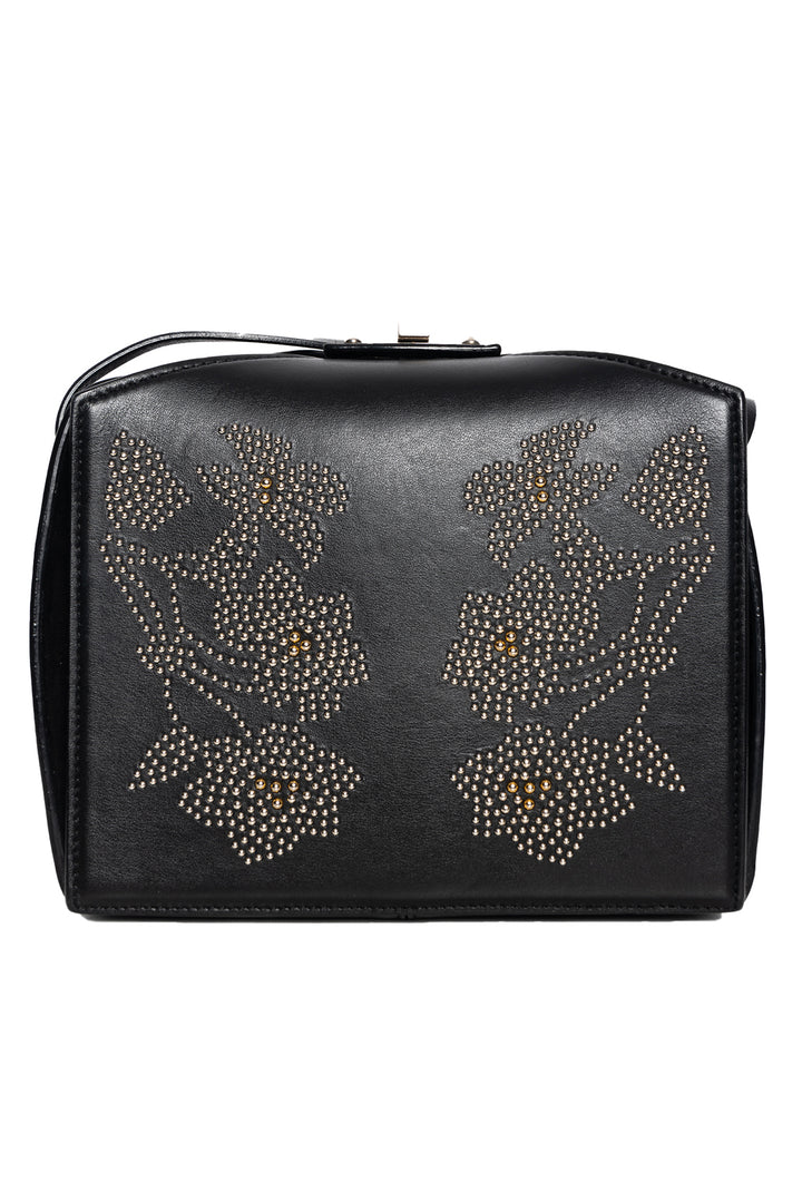 Alexander Mcqueen Calfskin Studded Box Shoulder Bag