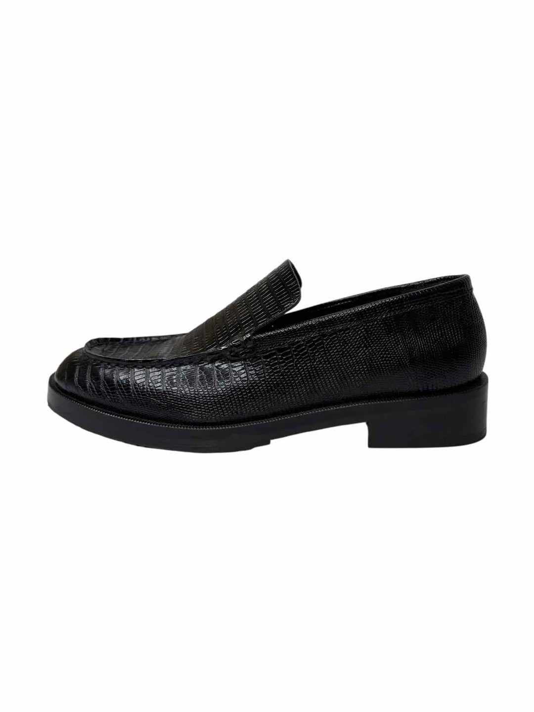 By Far Croc Embossed Leather Size 40 Loafers