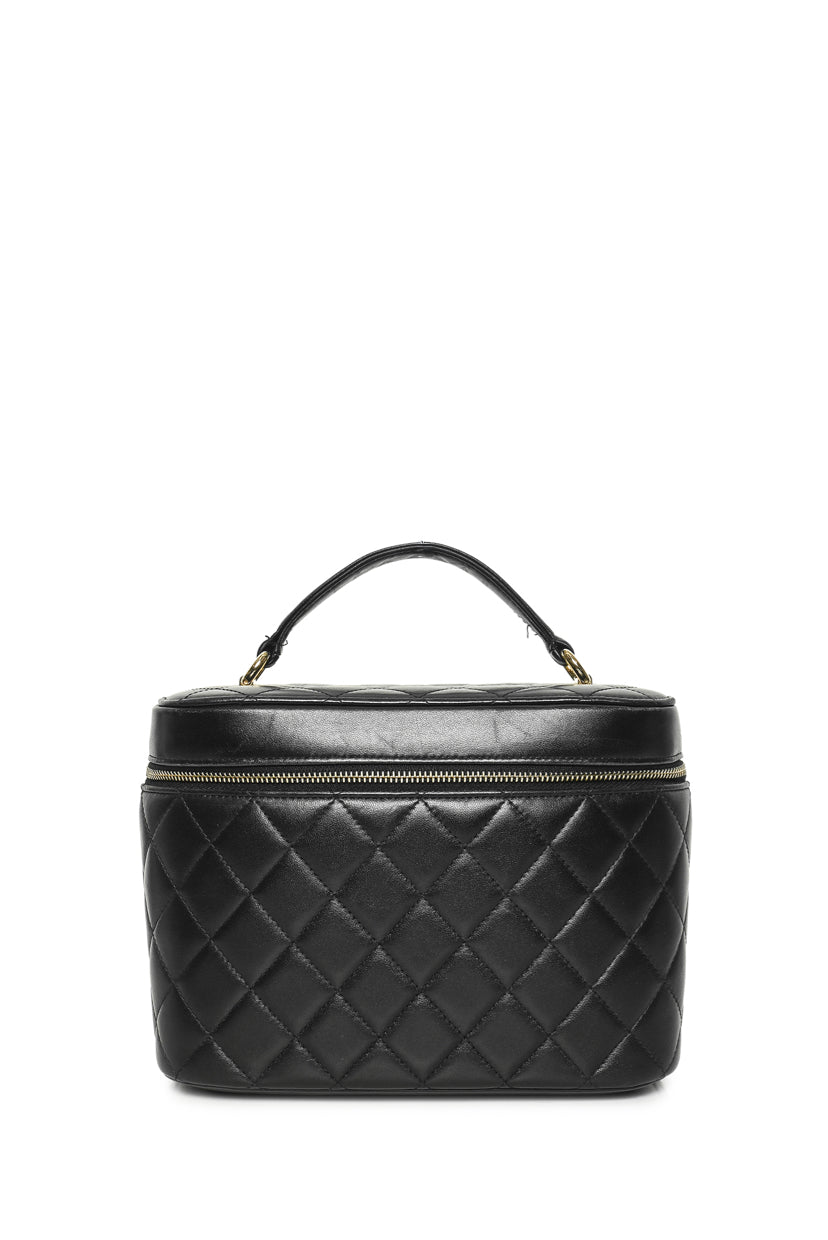 Chanel 2017-2018 Quilted Lambskin Trendy Top Handle Vanity Pouch