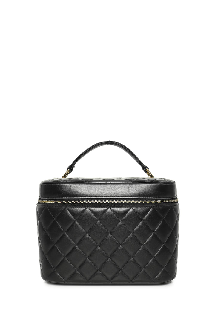 Chanel 2017-2018 Quilted Lambskin Trendy Top Handle Vanity Pouch