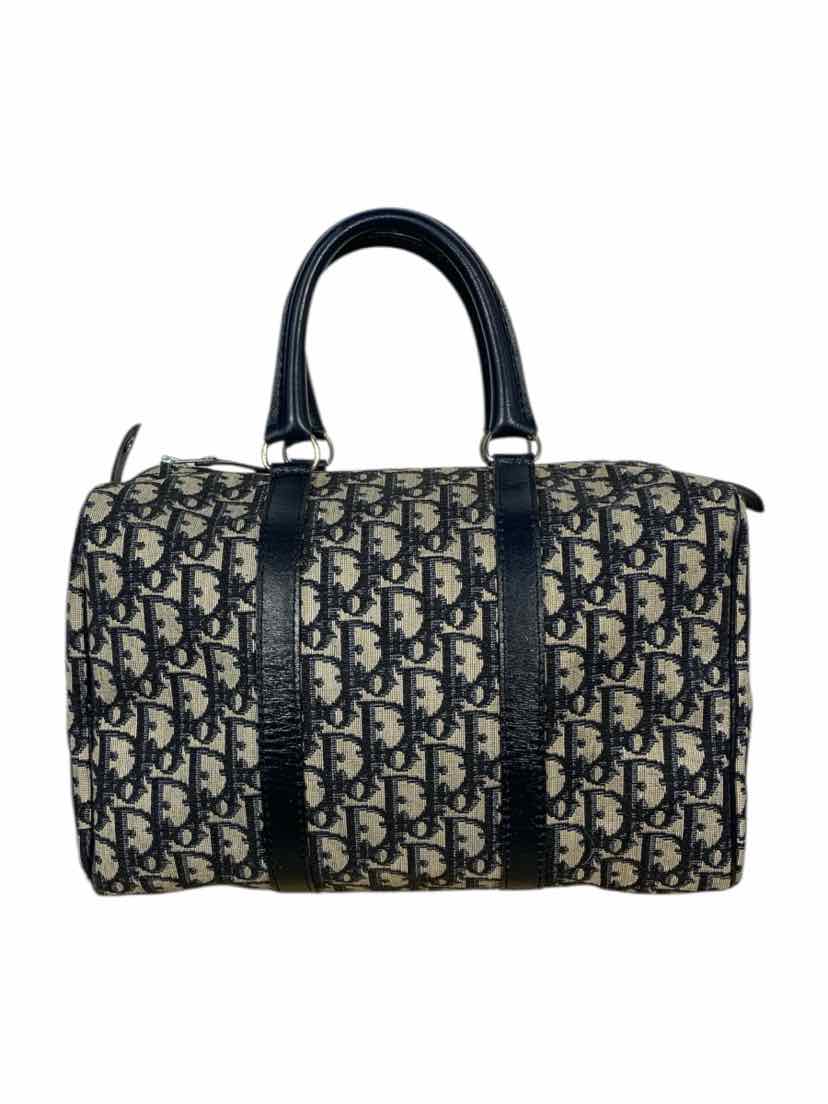Dior Vintage Trotter Boston Canvas Bag
