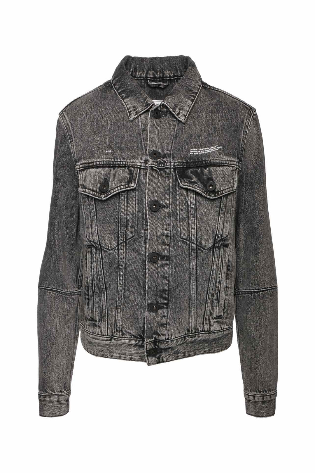 Off White Size 38 Cut Out Denim Jacket