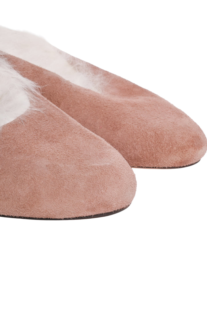 Mari Giudicelli Size 39 Fur Lined Leblon Mules