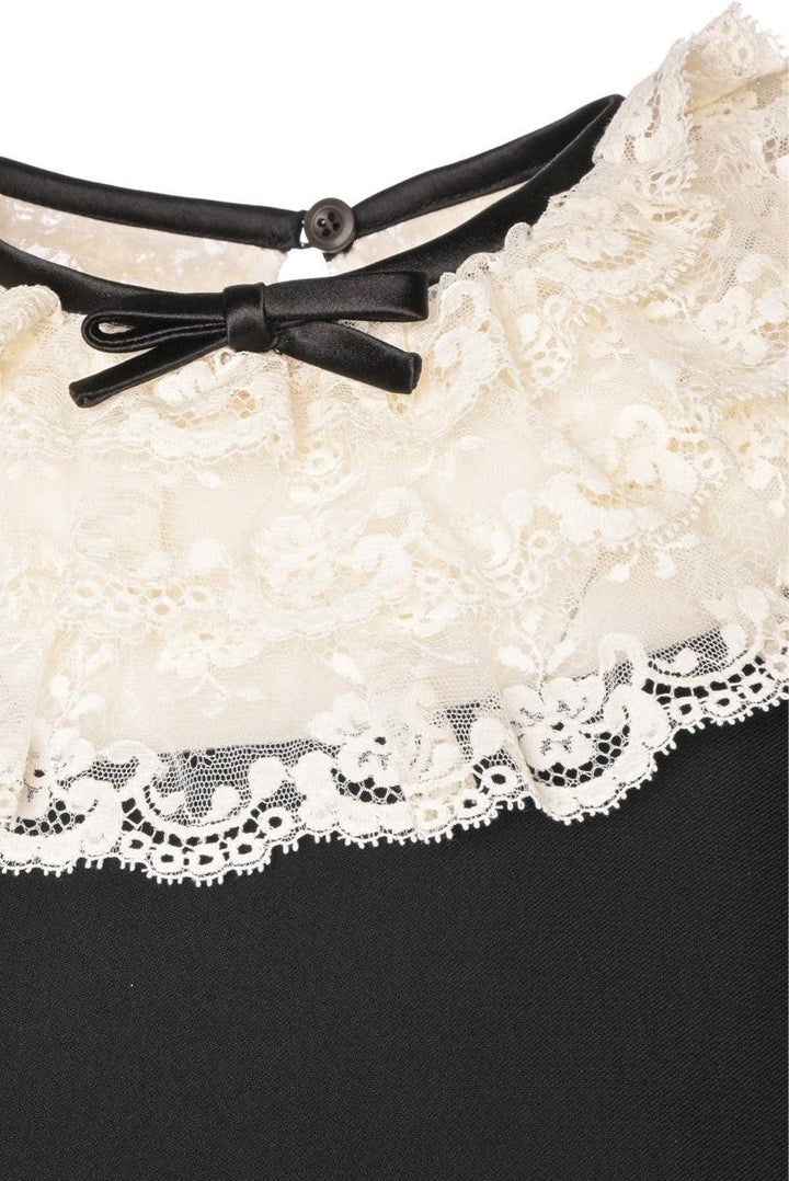 Miu Miu Size 40 2022 Lace Trimmed Mini Dress