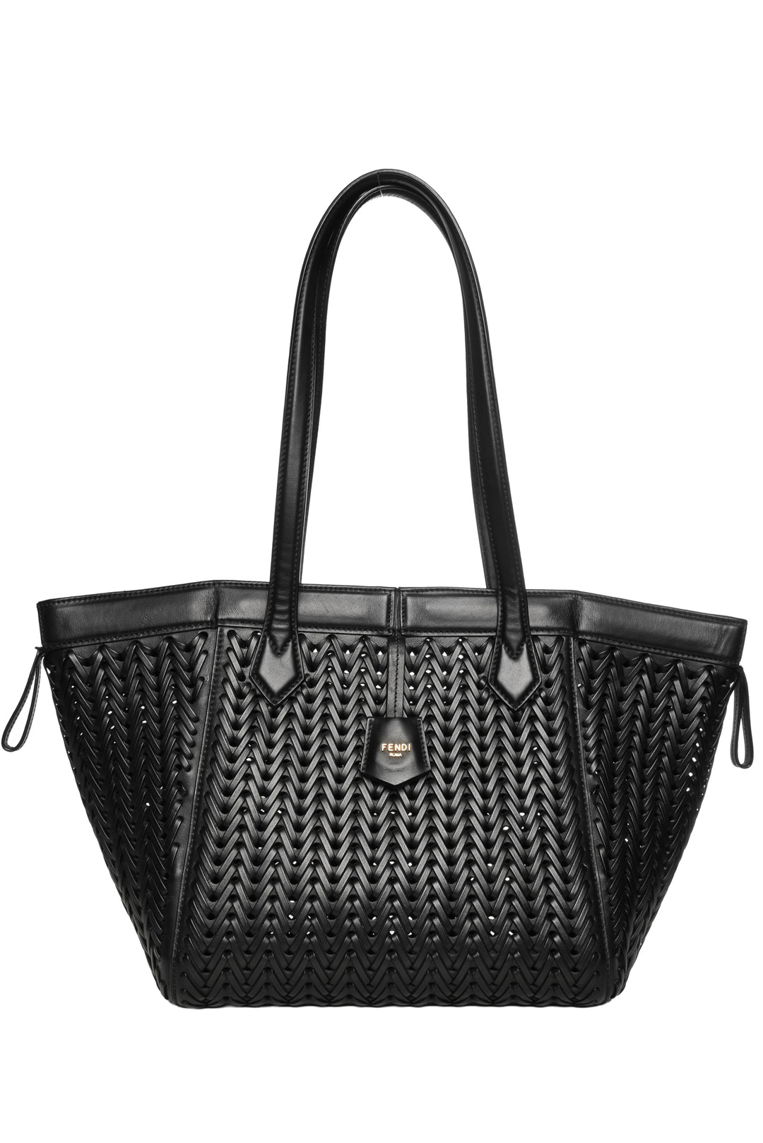 Fendi Interlaced Leather Medium Origami Tote