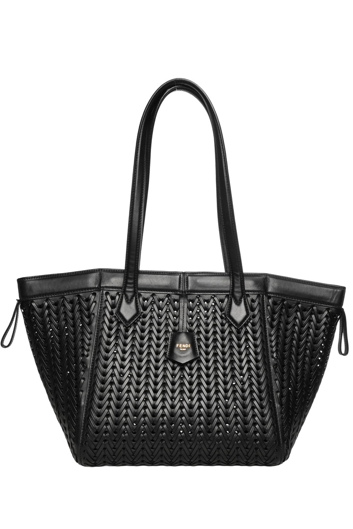 Fendi Interlaced Leather Medium Origami Tote