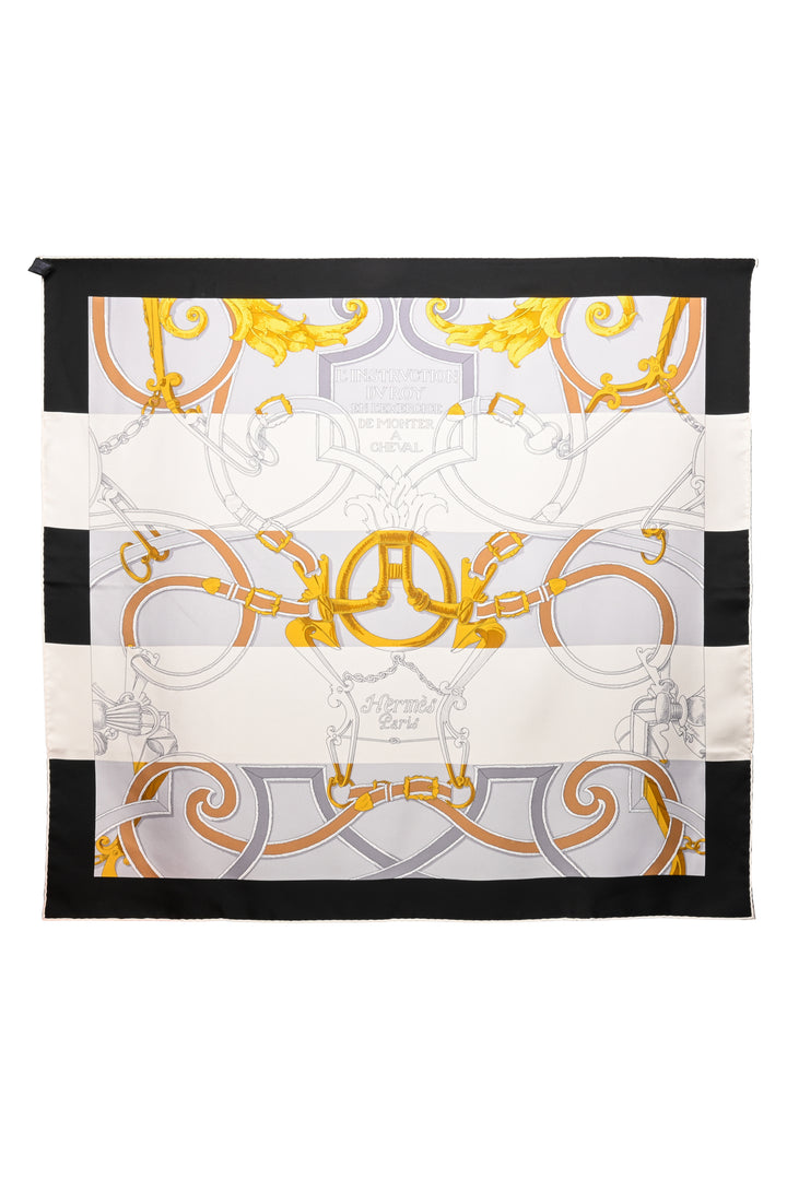 Hermes L'Instruction du Roy Bayadere Silk Scarf