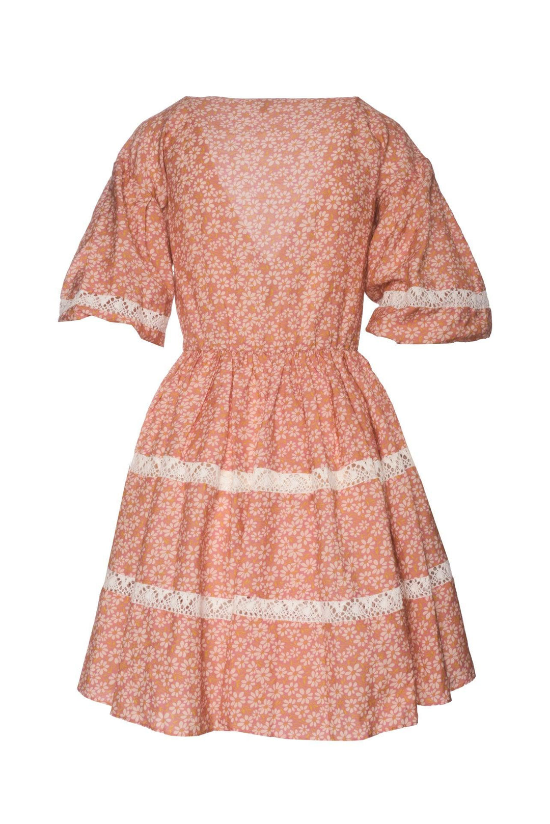 maje Size XS Floral Print Lace Braid Dress