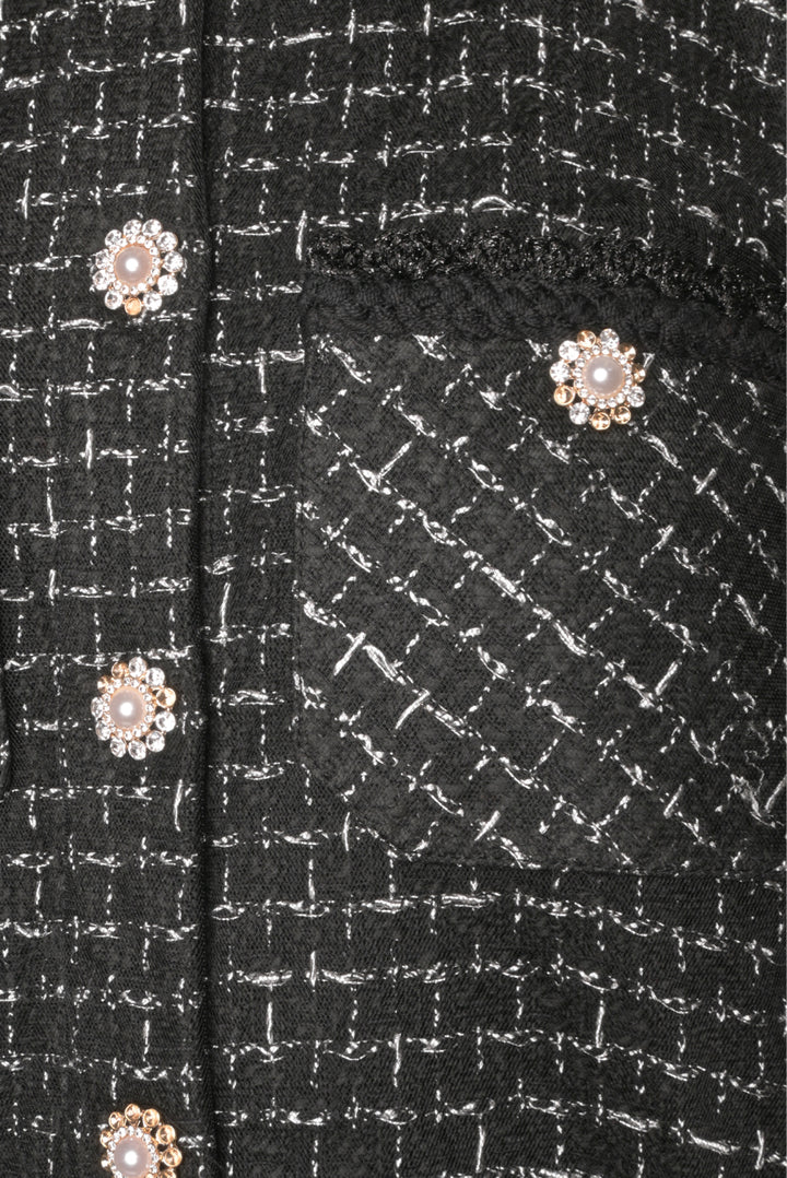 Edward Achour Paris Size 44 Mesh & Knit Shirt Jacket