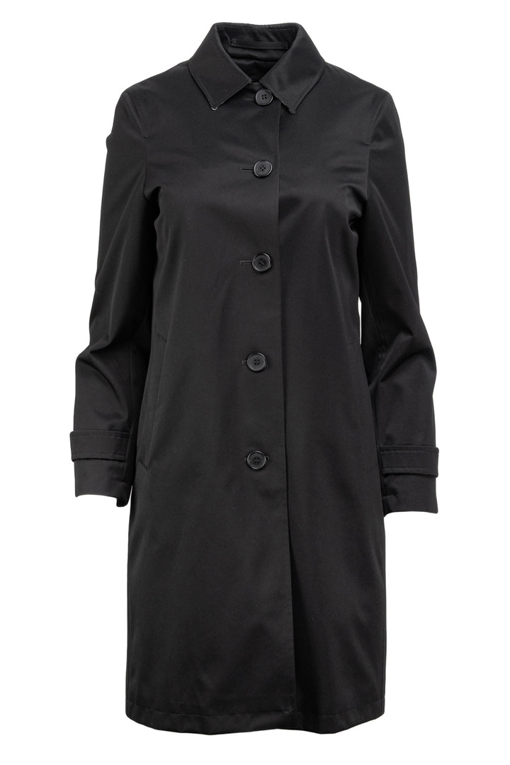 Burberry Size 2 Wool-Lined Poly Blend Mid-Length Coat