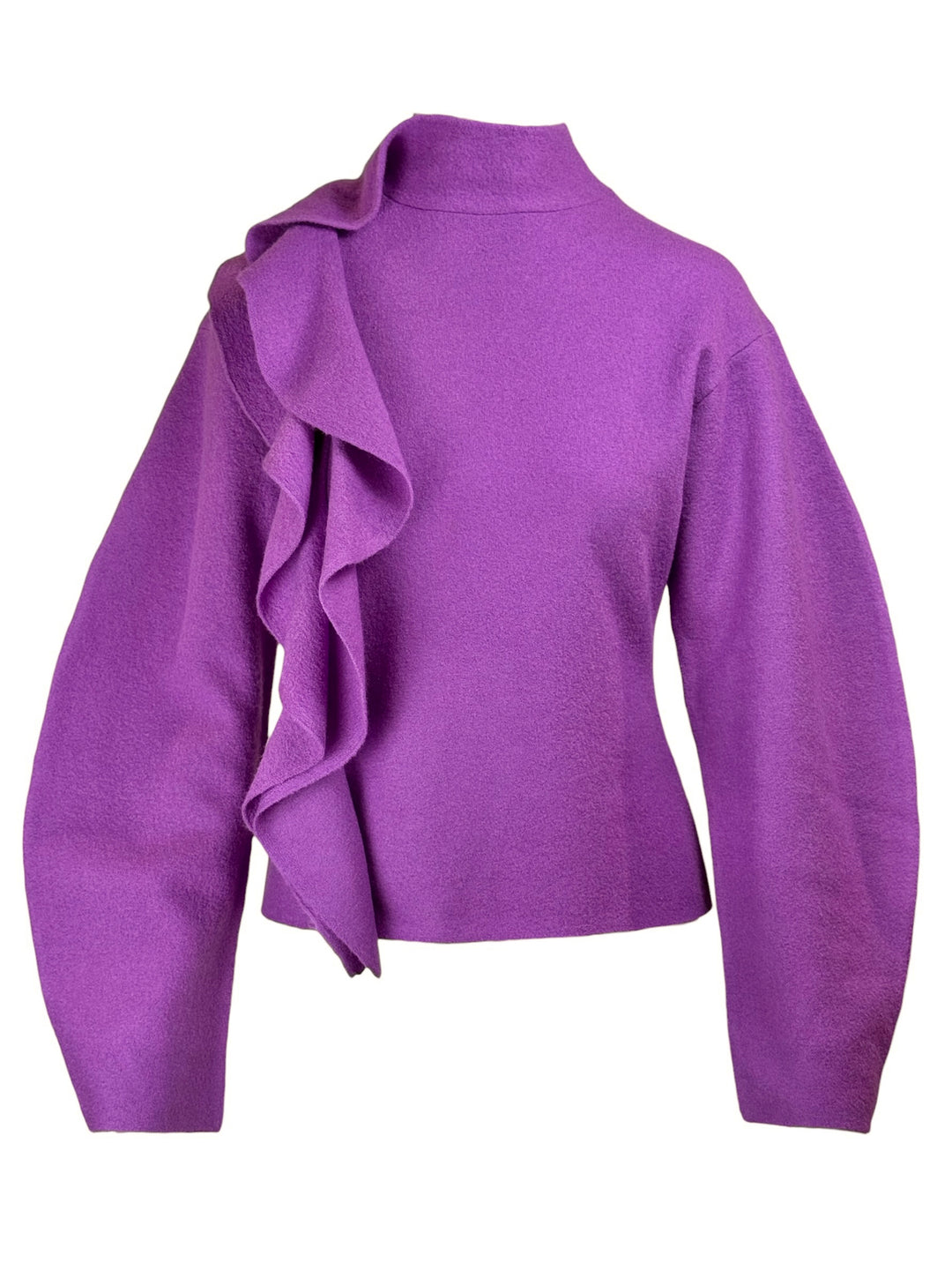 Ulla Johnson Size M Corinna Ruffled Wool Pullover Sweater