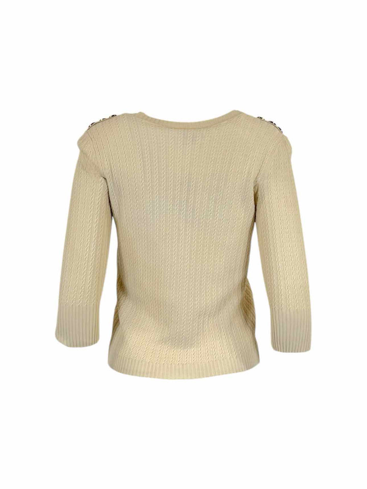 Chanel Size 34 Cotton-Blend Knit Sweater