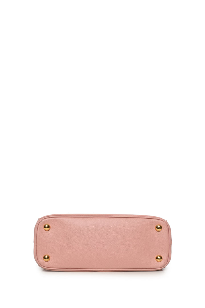 Prada Saffiano Lux Small Double Zip Galleria Tote
