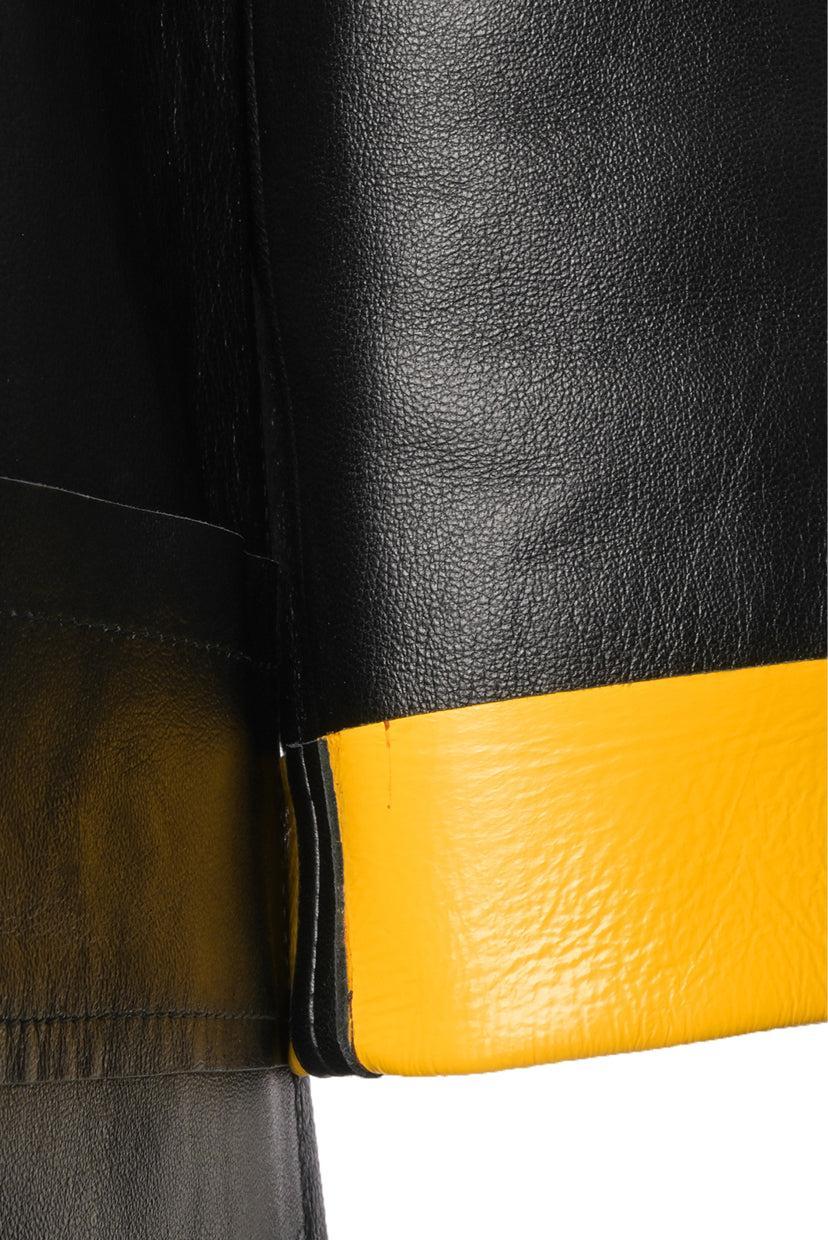 Marni Size 38 2012 Lamb Leather Button-up Coat