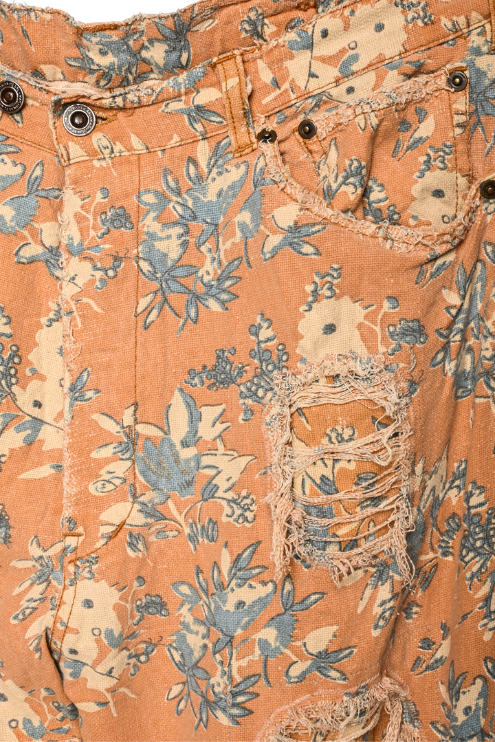 Magnolia Pearl Size OS Blockprint Miner Pants