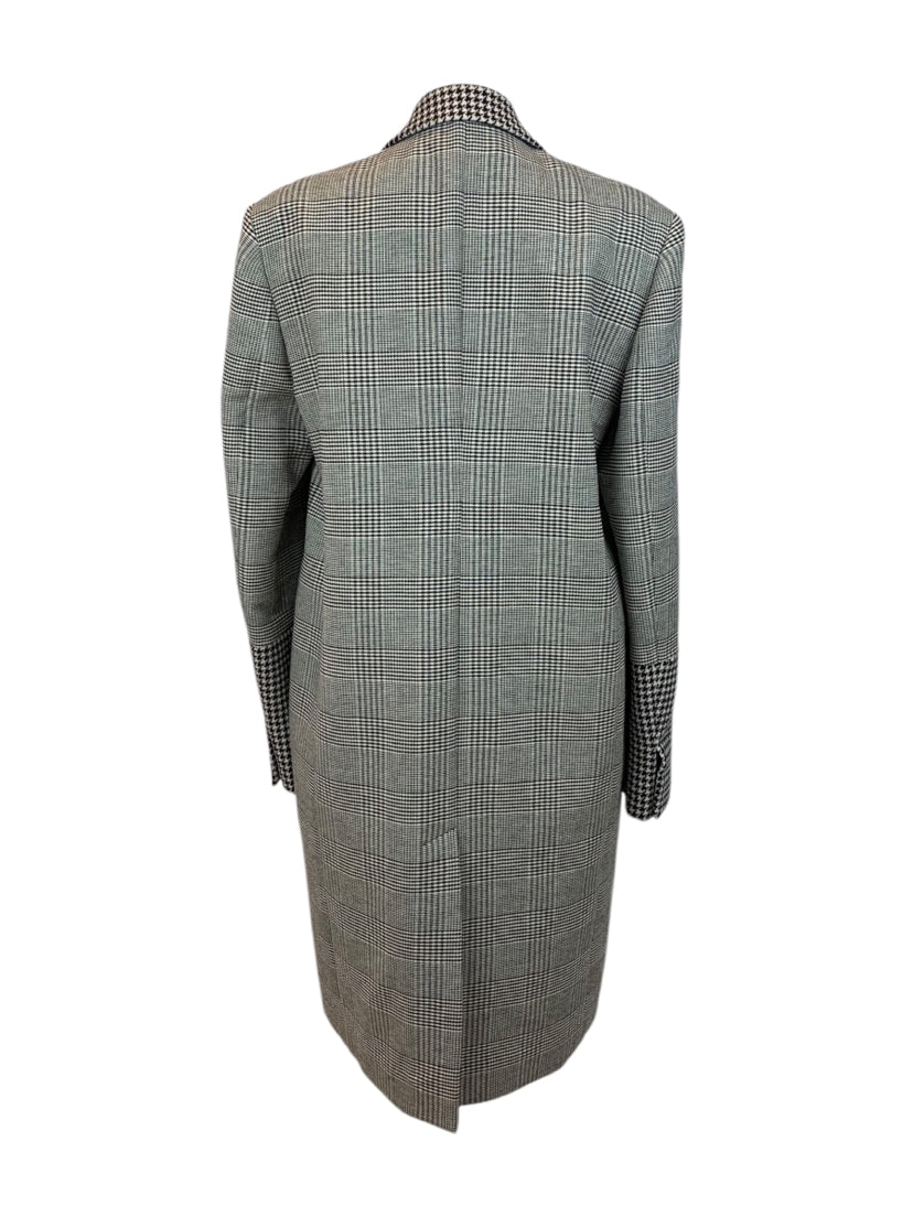 Stella Mccartney Size 48 Prince of Wales Check Coat