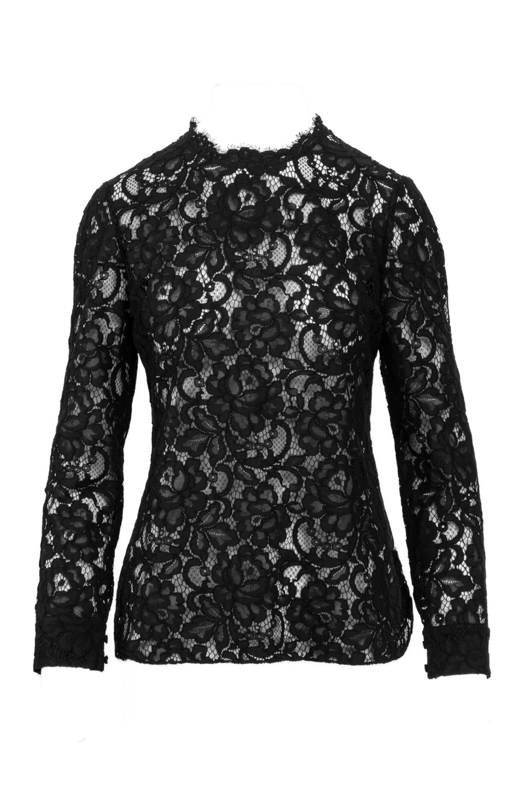 Saint Laurent Size 44 2014 Eyelet Floral Lace Tops