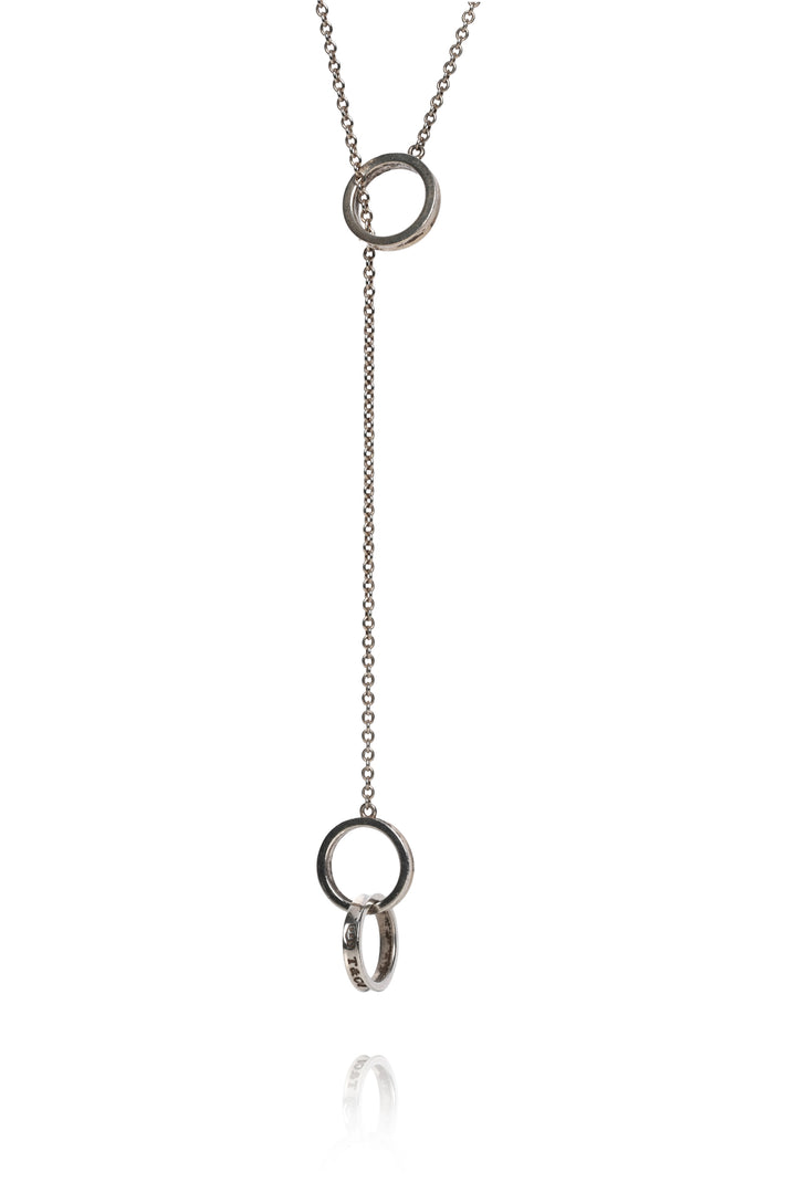 Tiffany & Co 1837 Interlocking Circles Lariat Necklace