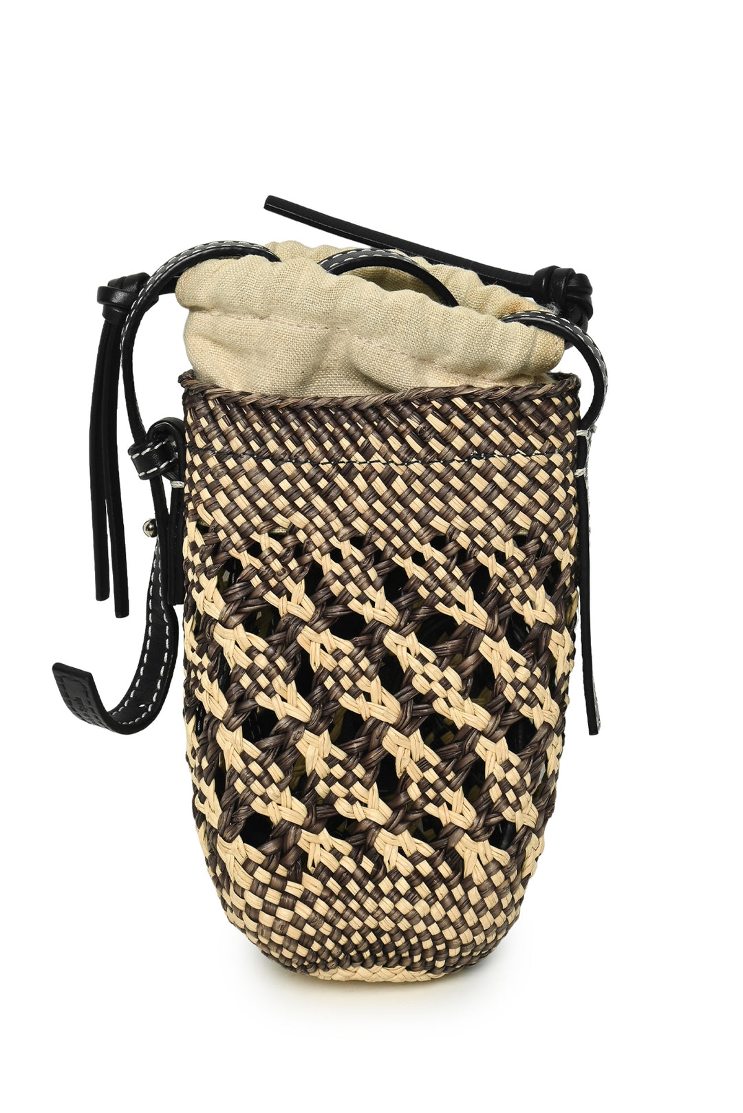 Loewe Paula's Ibiza Straw Cylinder Pocket Bag