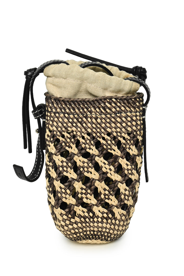 Loewe Paula's Ibiza Straw Cylinder Pocket Bag