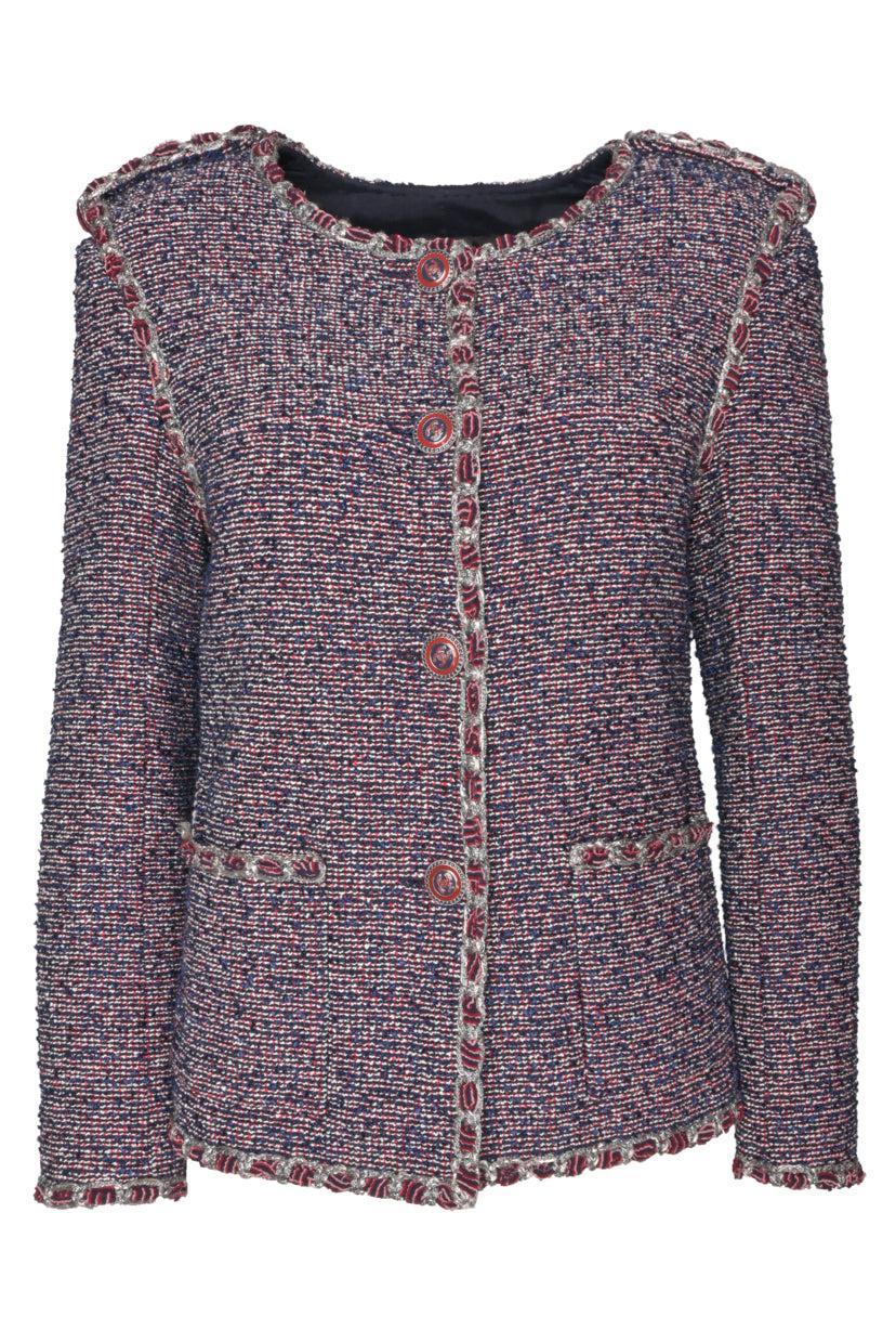 Chanel Size 40 2016 Fantasy Tweed Evening Jacket