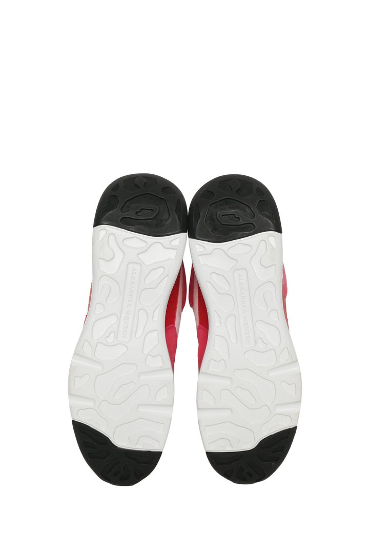 Alexander Mcqueen Size 37.5 Leather & Suede Oversized Runner Low Top Sneaker
