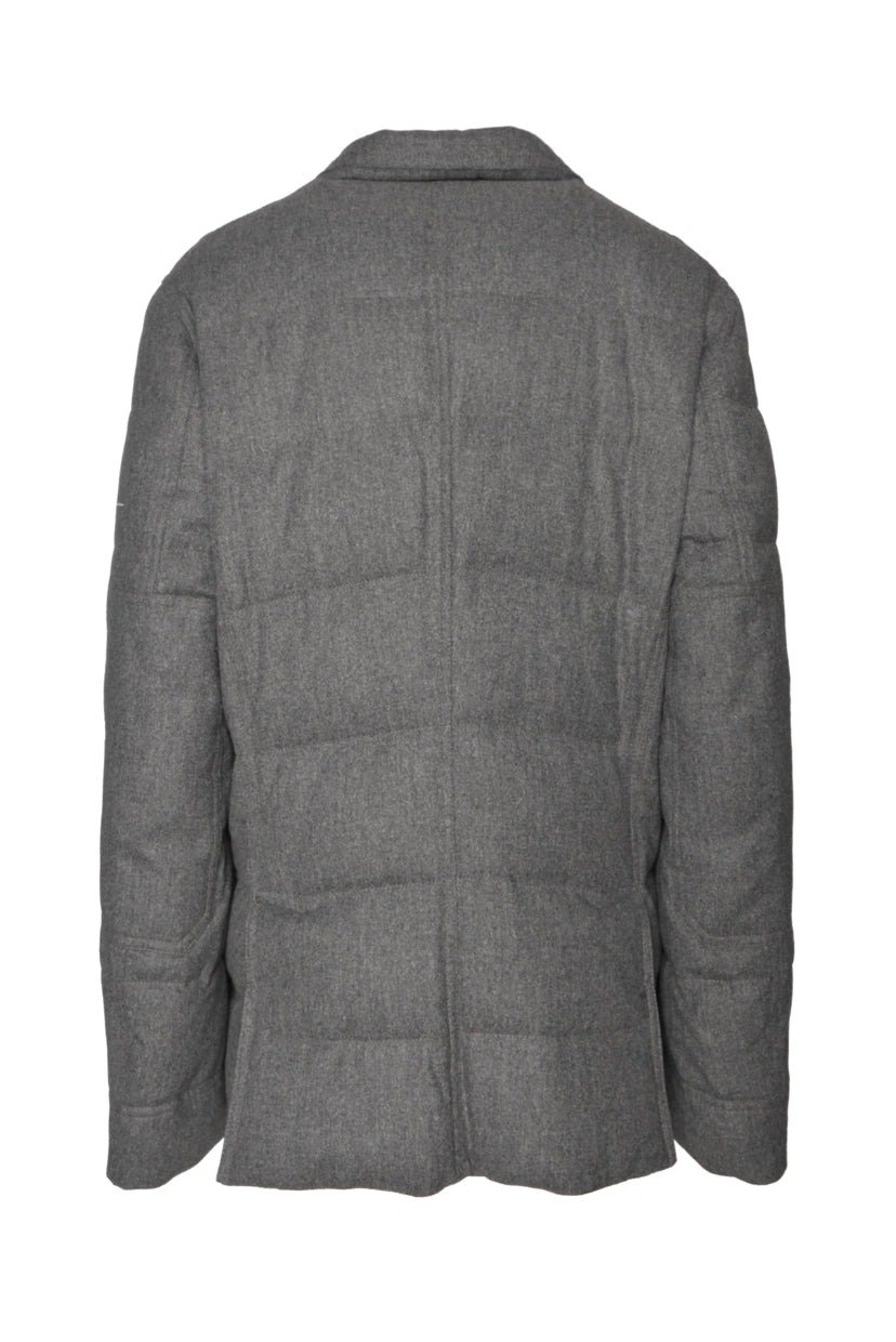 Brunello Cucinelli Size M Men's Quilted Wool & Cashmere Utility Jacket