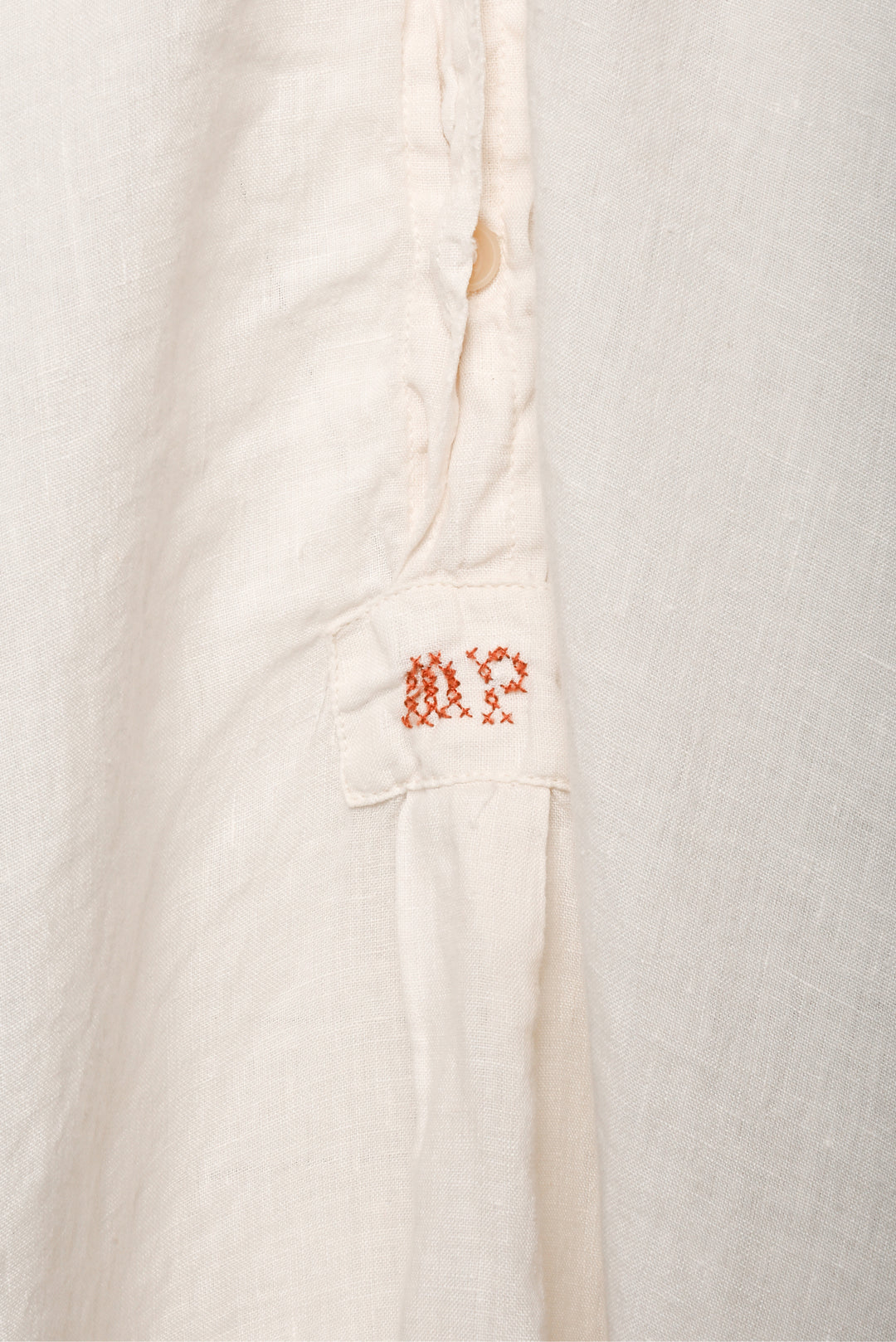 Magnolia Pearl Size OS Embroidered Logo Linen Dress