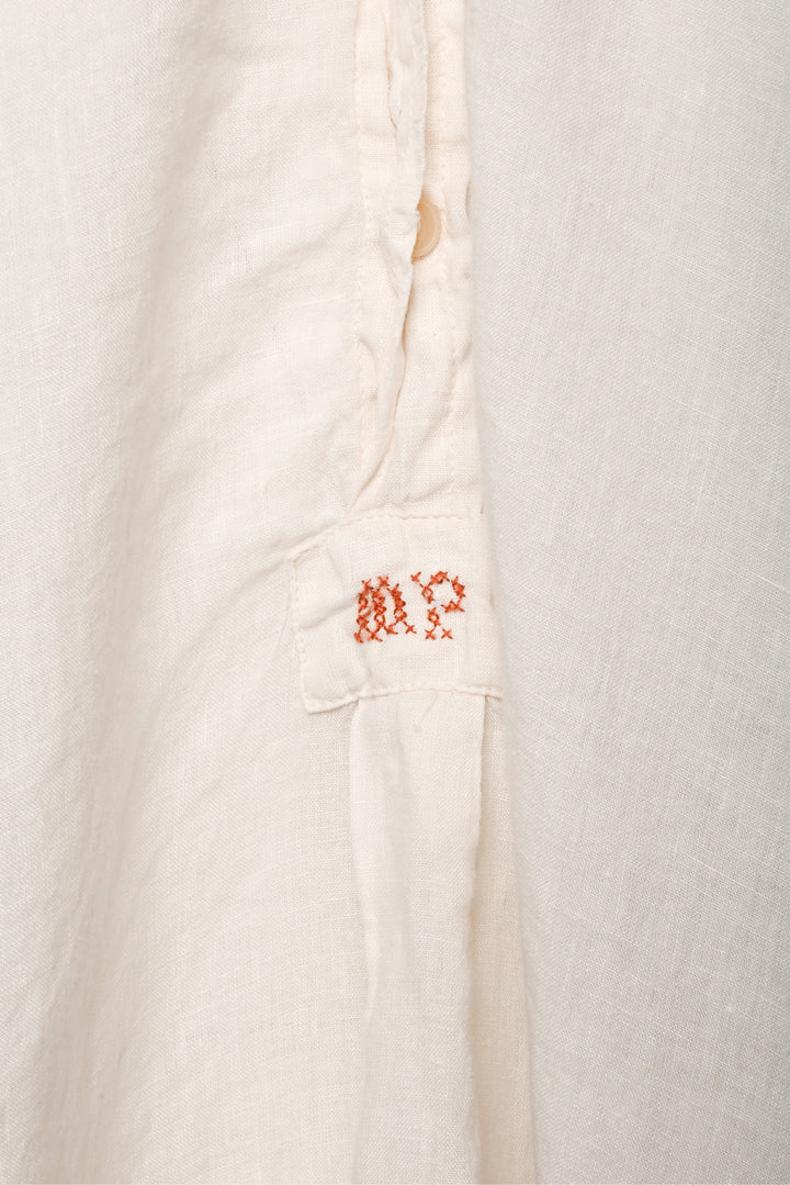 Magnolia Pearl Size OS Embroidered Logo Linen Dress