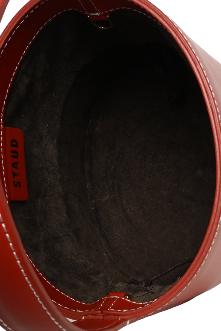 STAUD Bissett Leather Bucket Bag