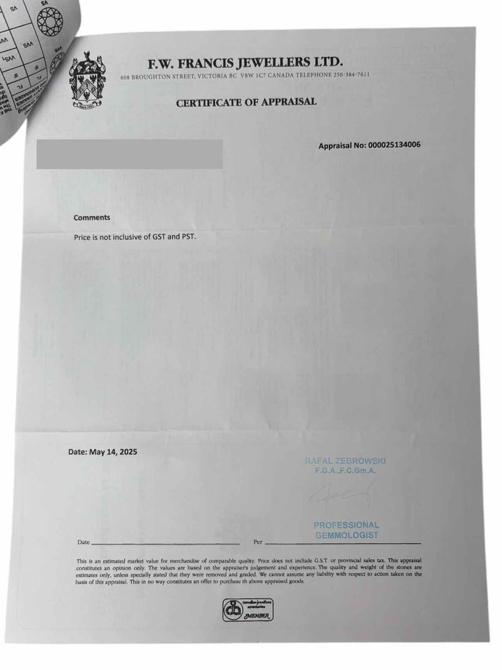 18K White Gold & Sapphire Floral Design Pendant Necklace