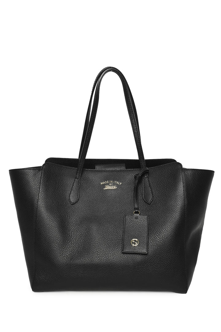 Gucci Dollar Calfskin Leather Swing Tote