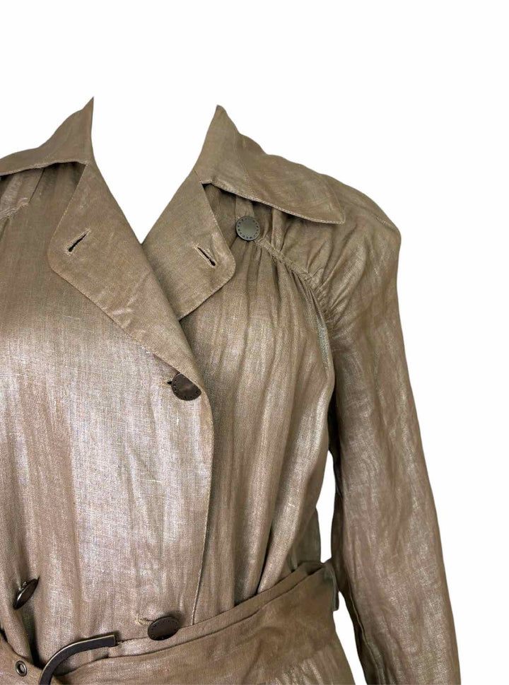 Stella Mccartney Gold Linen Size 38 Jacket
