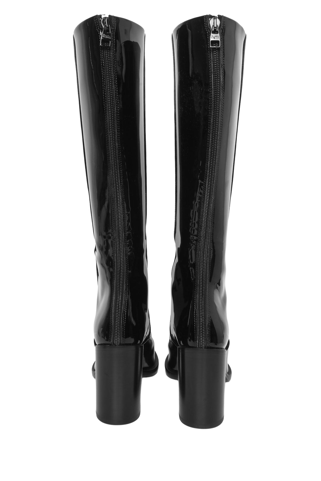 Alexander Mcqueen Size 37 Patent Leather Knee Boots